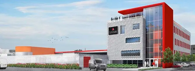 Illustration of new building